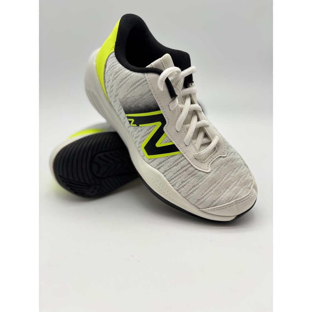 New Balance 996v5 KC996WH5 White Neon Yellow Tennis Shoes Womens‎ 6 Boys 4.5